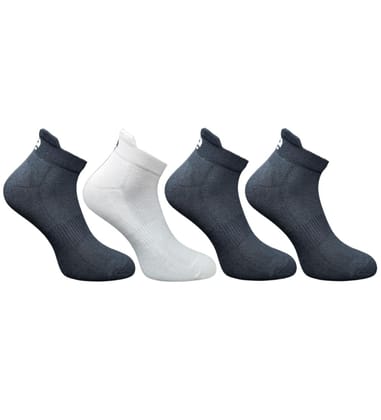 4_Pair Set Unisex Casual Cotton Printed Ankle Length Socks (Multicolor)-PID63464 4_Pair Set Unisex Casual Cotton Printed Ankle Length Socks (Multicolor)-PID63464