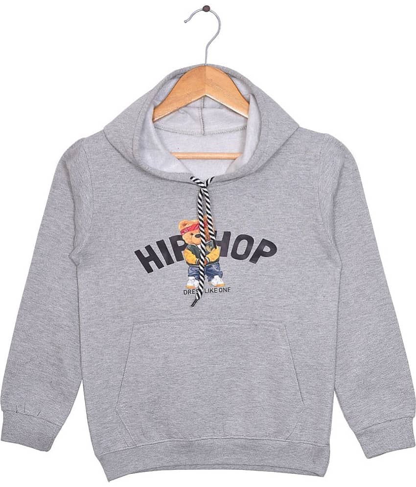 Golu Molu Pack of 1 Boys Fleece Sweatshirt ( Gray )