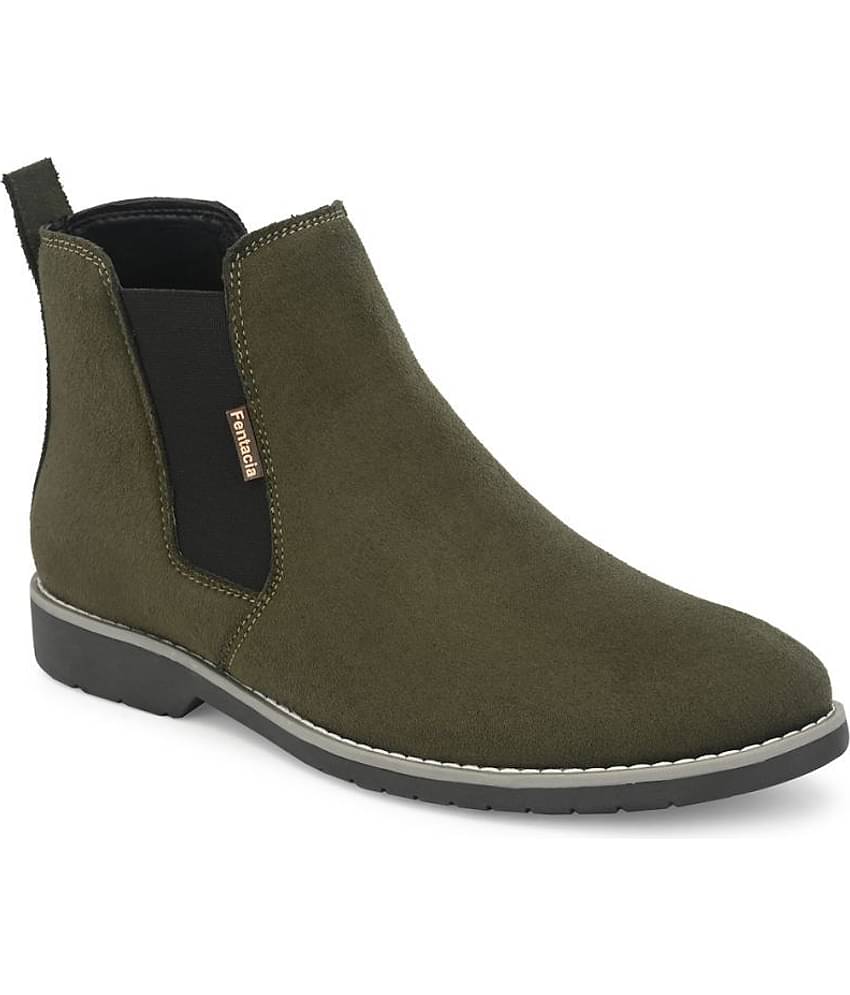Fentacia - Olive Men's Boots