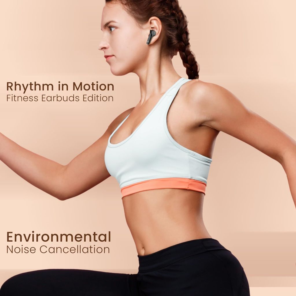 CELLECOR BroPods CB55 ACE TWS with 70 Hours Playtime | Instant Wake 'N' Pair | HD Sound | 5.3V Bluetooth | Digital Display (Black)