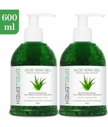 Kayamaya 100% Pure Aloe Vera Gel 300 mL Pack of 2