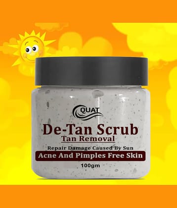 DeTan Face Scrub for Men & Women, 100g | Face Scrub for Blackhead & Tan Removal | Glowing Skin with Dual Bead Exfoliation | Reduce Dark Spots & Oil Control