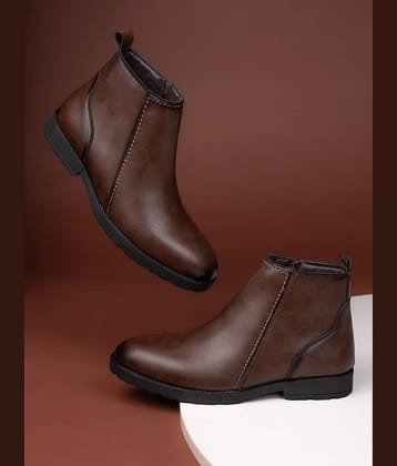 Fentacia Brown Men's Chelsea Boots