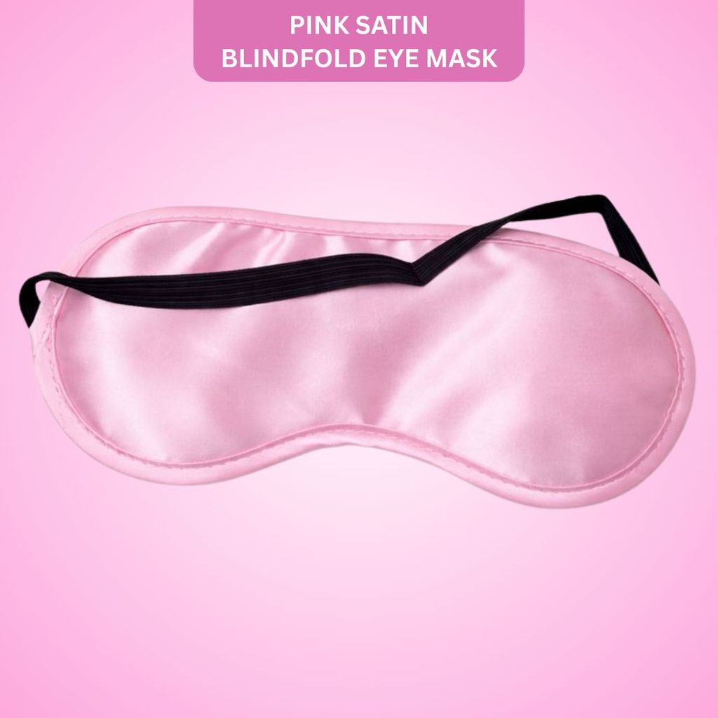 Pink Satin Blindfold Eye Mask - Party and Festive Needs | Buy online on ZillyBuy