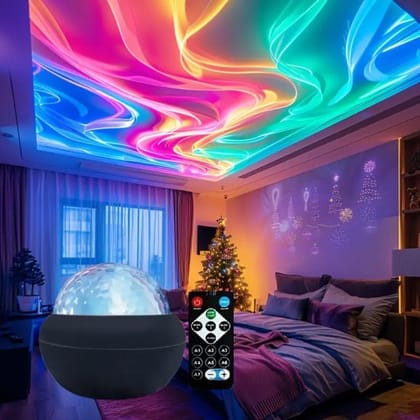 WUGO::LED Starry Projection Light with Remote|Night Sky Galaxy Projector for Bedroom, Home Dcor & Kids Room