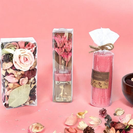 Tube Rose Aroma Gift SetPink - Lavender