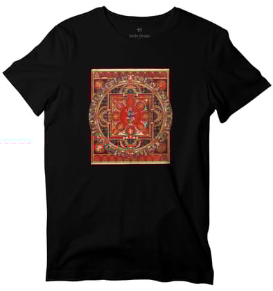 Nying Je Mandala Square Art T-shirt-36 - XS / Black