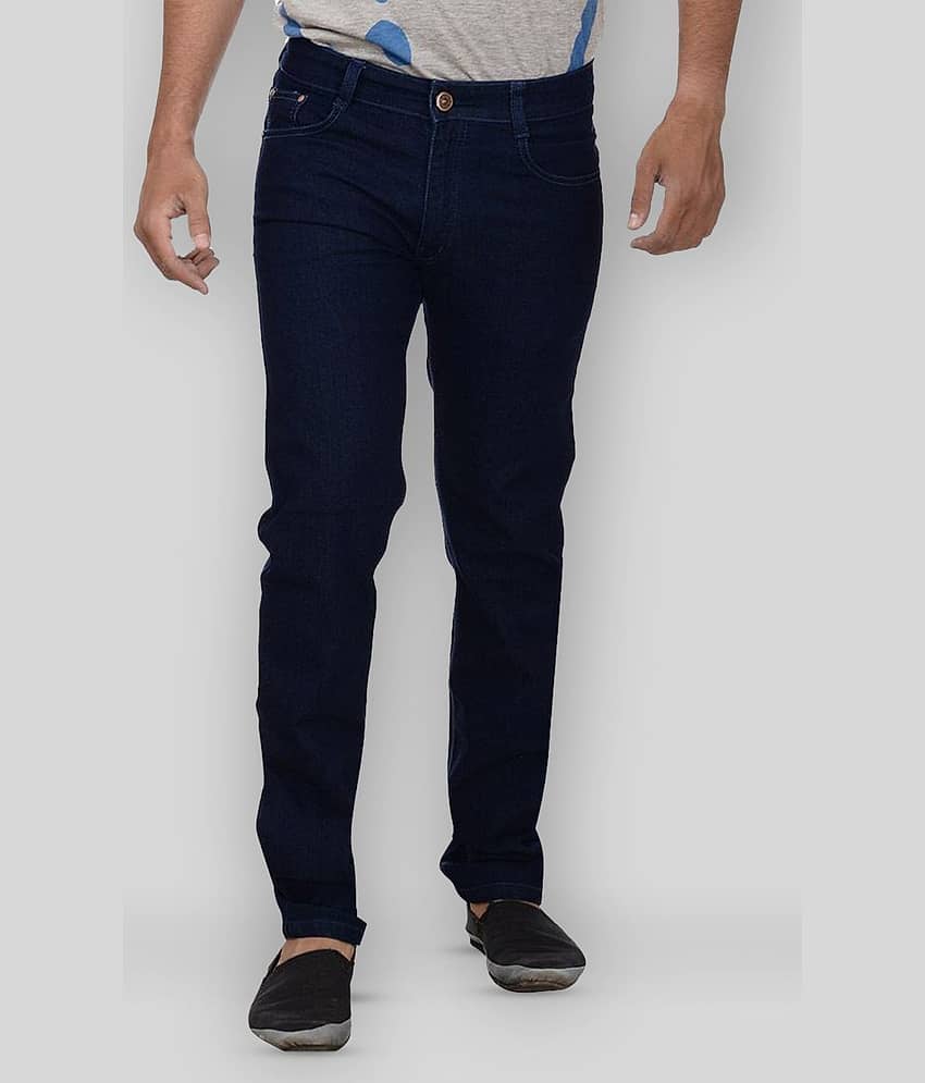 Studio Nexx - Navy Blue 100% Cotton Slim Fit Men's Jeans ( Pack of 1 )