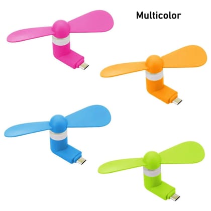 Micro / Android USB Mini Fan Flexible USB Fan (1 Pc / With Card Packing)