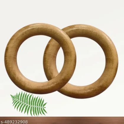 Natural Wooden Ring Teether  Combo of 2 | Non-Toxic & Baby Safe