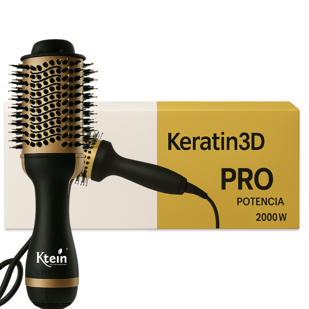 Ktein 4 in 1 Professional Hair Brush – Keratin 3D Hot Air Brush | 2000W Ceramic Smooth