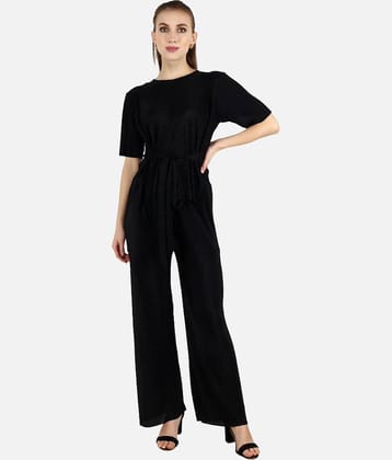 POPWINGS Women Solid Top With Trousers Co-Ord Set ( Purple )