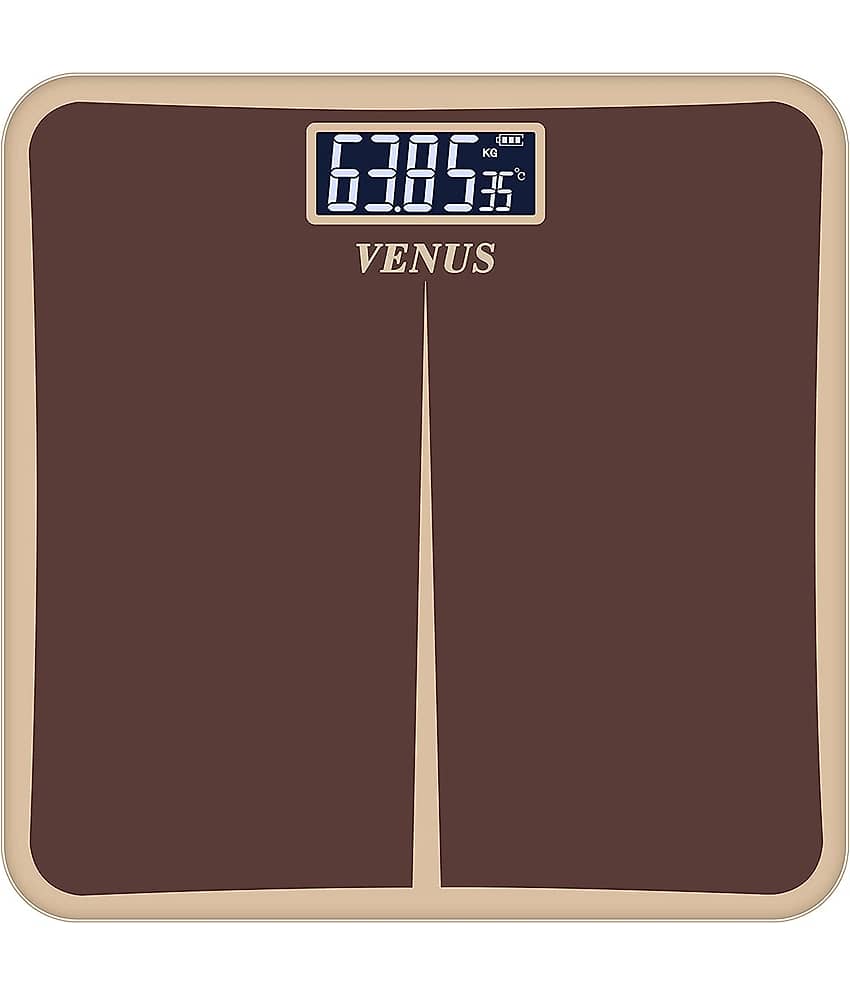 Venus Electronic Digital LCD Body Weighing Scales EPS-8199-New-Brown