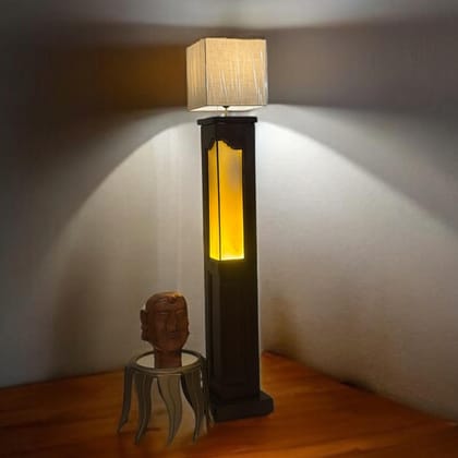 Wooden lamp Lamp : Noor 14 ( Shade Included)