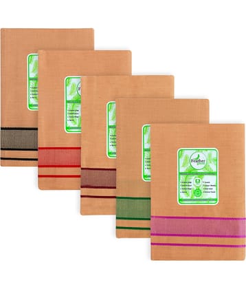 Feather Green - Multicolor Cotton Men's Dhoti ( Pack of 5 )