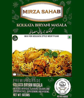 Mirza Sahab Kolkata Biryani Masala Instant Mix 50 gm Pack of 4