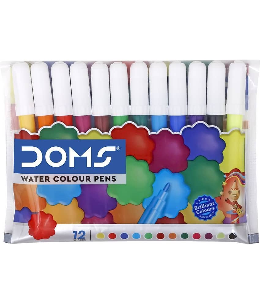 Doms Water Colour Pens 12 Shades Mini ( Pack Of 20 )