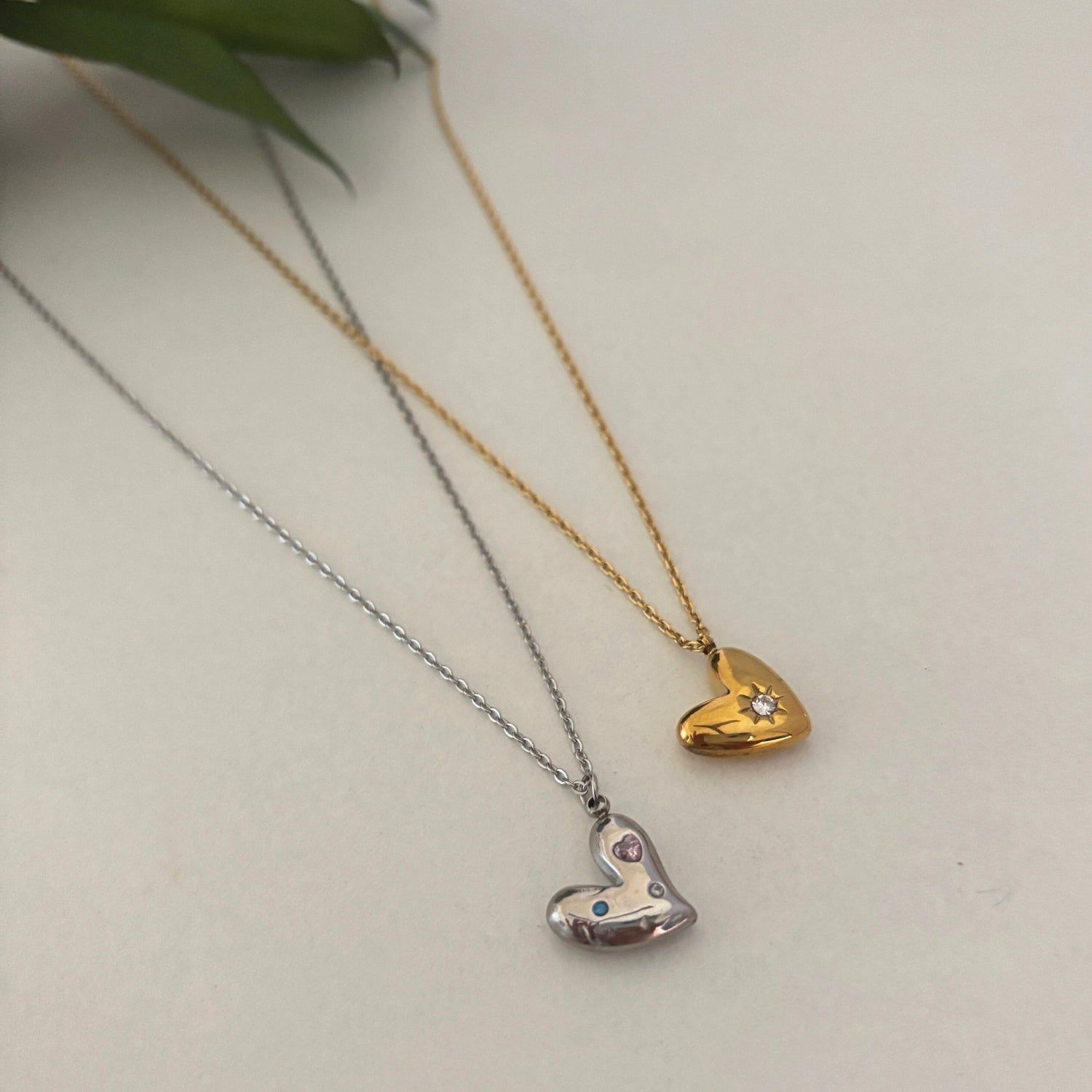 Radiant Golden Heart Pendant Necklace