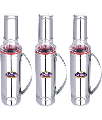APEIRON STAINLESS Steel Oil Container/Dispenser Set of 3 500 mL