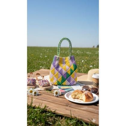 STYLISH MACRAME MARKET BAG
