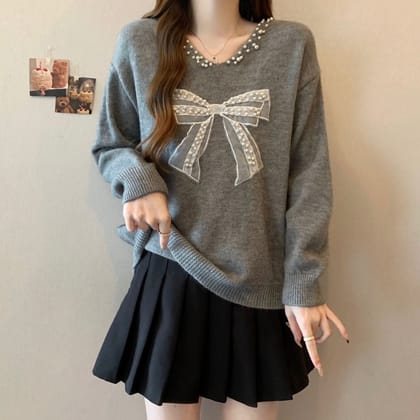 Rith bow top-Grey / XS