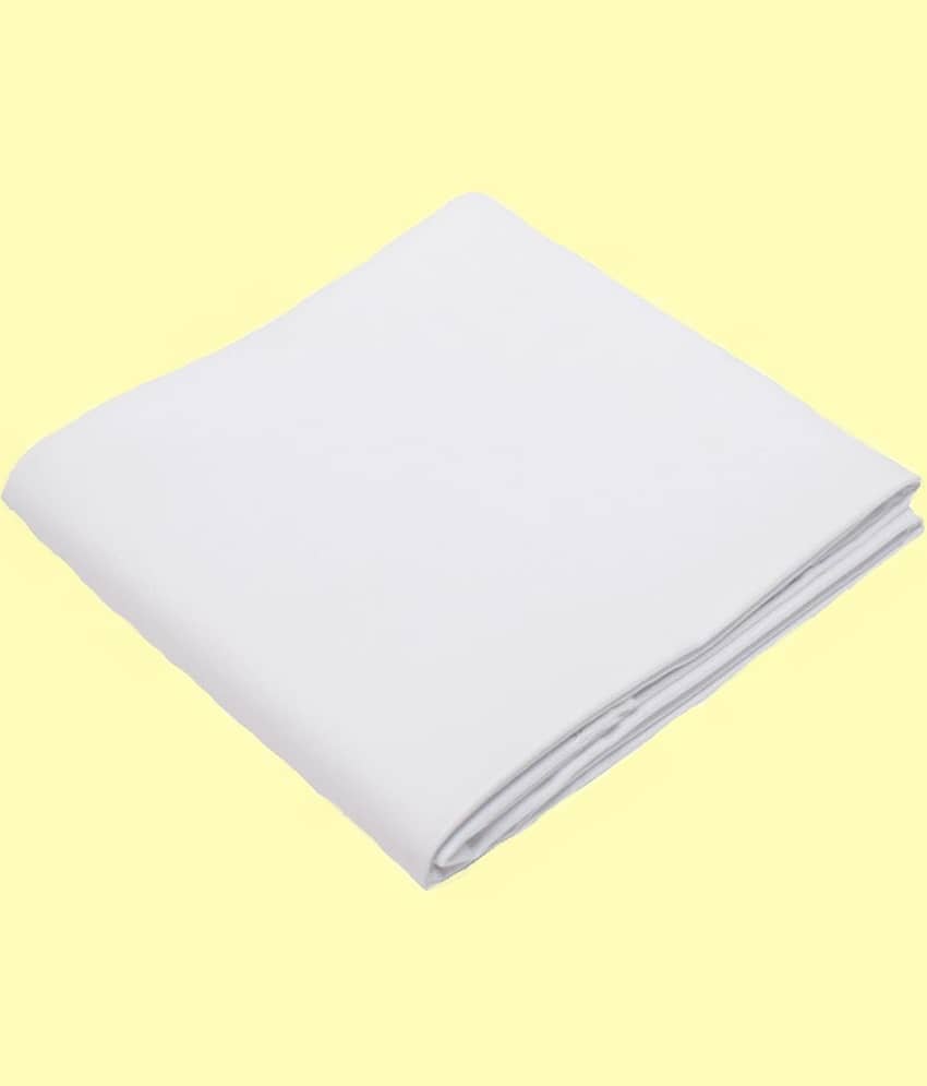 Makhanchor - White Cotton Men's Unstitched Shirt Piece ( Pack of 1 )