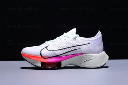 NikeRunning Air Zoom Tempo NEXT% Flyknit - White Hyper Violet-Euro 41