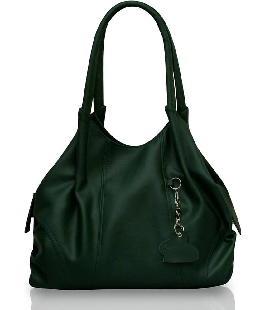 Fostelo Green Faux Leather Shoulder Bag