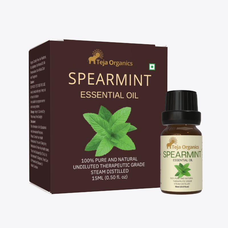 Spearmint Essential Oil 15ml | Fresh, Sweet, Minty, Vibrant, Aroma, Natural cooling |  Provides instant freshness | Skin/Hair care | Aromatherapy