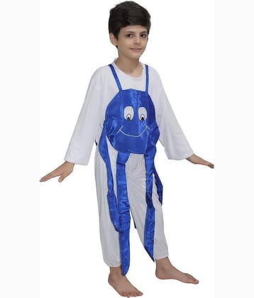 Kaku Fancy Dresses Octopus Sea Water Animal Costume -Blue, 8-10 Years, For Boys & Girls
