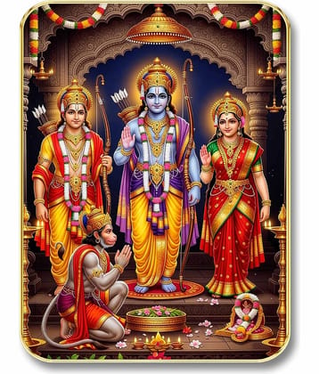 Livin'luxe Ram Darbar MDF Religious Wall Art with Table Top Stand & Wall Hanging Hole