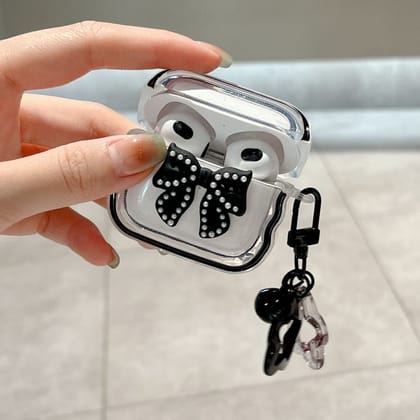 Magic Bow Airpod Case Cover-White Airpod Pro