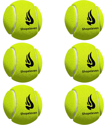 Gjshop Green Rubber Cricket Ball ( Pack of 6 )