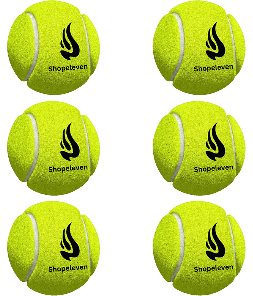 Gjshop Green Rubber Cricket Ball ( Pack of 6 )