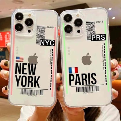 Cities Travel Ticket Boarding Pass Custom Slim Soft Cases-New York