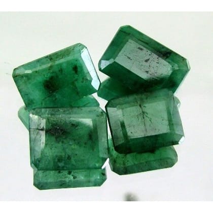 11.9Ct 4pc Lot 100% Natural Untreated Green Emerald (Panna) Faceted Gems