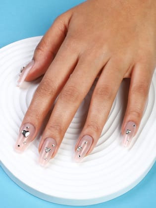 The Bijou Press-On Nails - Nude Pink-Nails