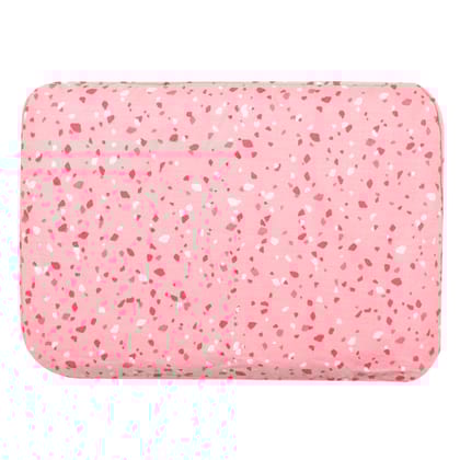 DUSK ROSE TERRAZZO MUSTARD PILLOW COVER AND FILLER SET-COVER WITH FILLER