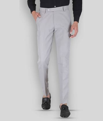 Playerz - Grey Polycotton Slim - Fit Men's Trousers ( Pack of 1 )