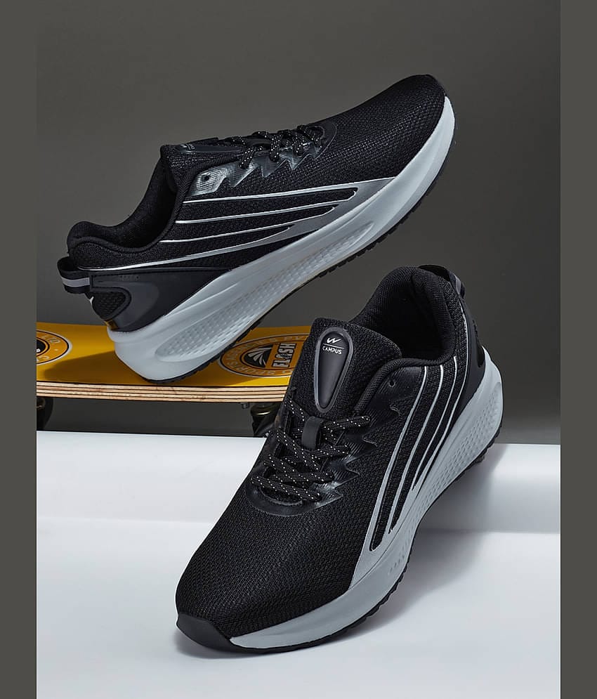 Campus MARVRICK Black Men's Sports Running Shoes