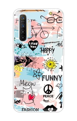 Happy Doodle Soft Cover for Realme XT