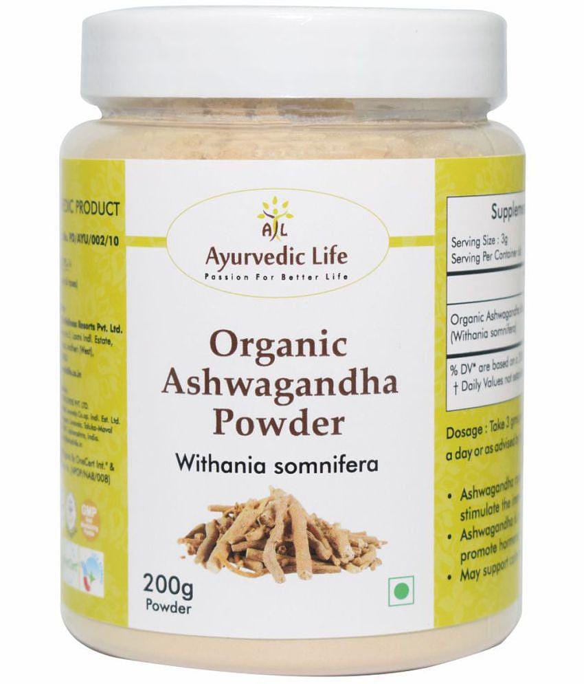 Ayurvedic Life Organic Ashwagandha Powder 200 gm Pack Of 1