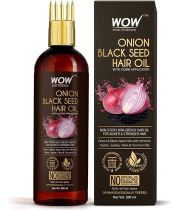 WOW Skin Science Onion Hair Oil with Comb - 200mL