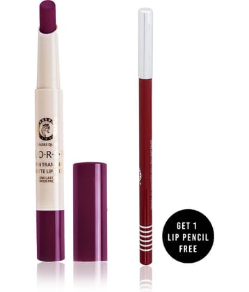 Colors Queen Kiss Proof Matte Lipstick Wine Pack of 2 2.1 g