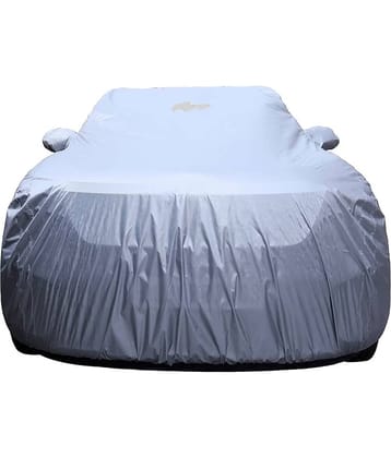 Autoretail Dust Proof Car Body Polyster Cover For Datsun Go+ Without Mirror Pocket Silver (Pack Of 1)