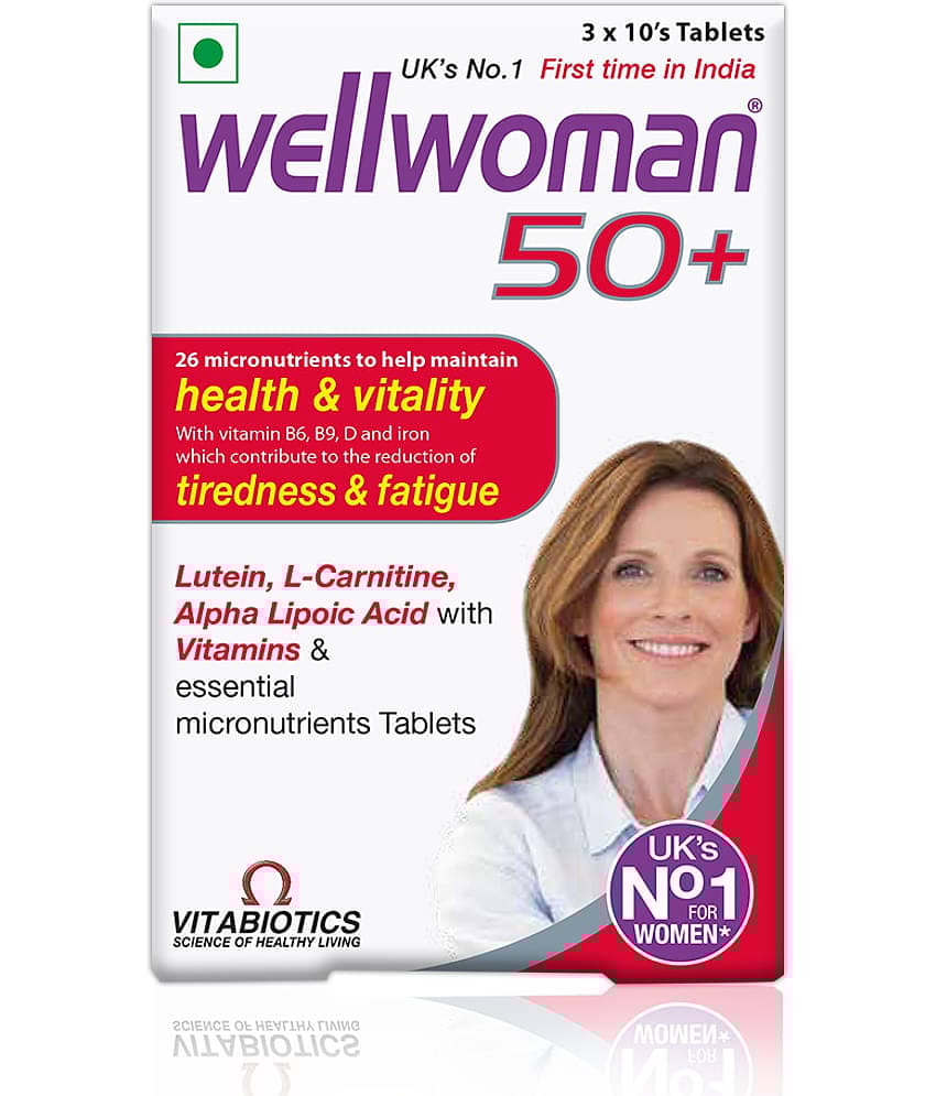 Wellwoman 50+ multivitamin health supplements for women- 30 tablets health supplement 30 no.s Multivitamins Tablets