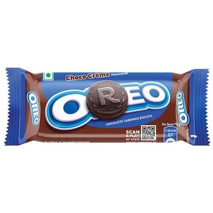 cadbury choco creme oreo chocolatey sandwich biscuits 43.75g