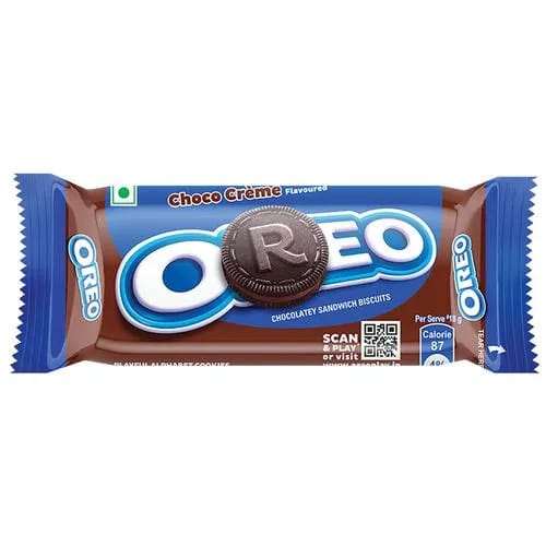 cadbury choco creme oreo chocolatey sandwich biscuits 43.75g