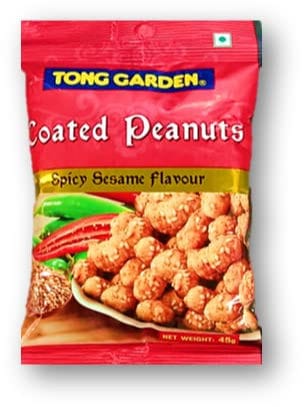 Tong Garden Coated Peanut Spicy Sesame Flavour, 50 gm