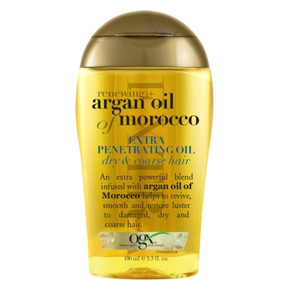 OGX Argan Oil of Morocco Extra Penetrating Oil for Renewing Plus Dry and Coarse Hair, 100ml OGX Argan Oil of Morocco Extra Penetrating Oil for Renewing Plus Dry and Coarse Hair, 100ml - 100 ml (Pack of 1)